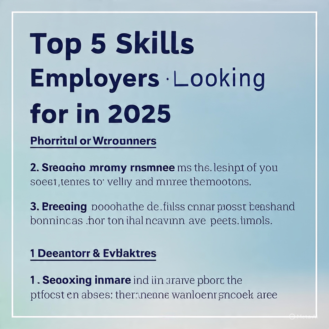 “Top 5 Skills Employers Are Looking for in 2025”